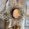 Inspire Me! Home Decor Metallic Pearl Wreath