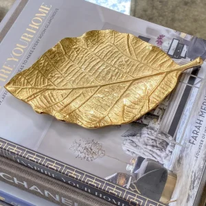 Inspire Me! Home Decor Metal Leaf Tray (2 Sizes)