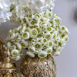 Inspire Me! Home Decor Mini Cream Ranunculus Bundle