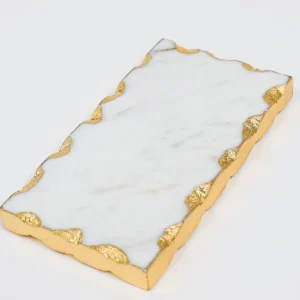 Inspire Me! Home Decor Mini Rectangular Marble Tray (2 Colors)