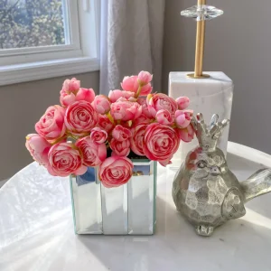 Inspire Me! Home Decor Mirror Cube Vase (2 Sizes)