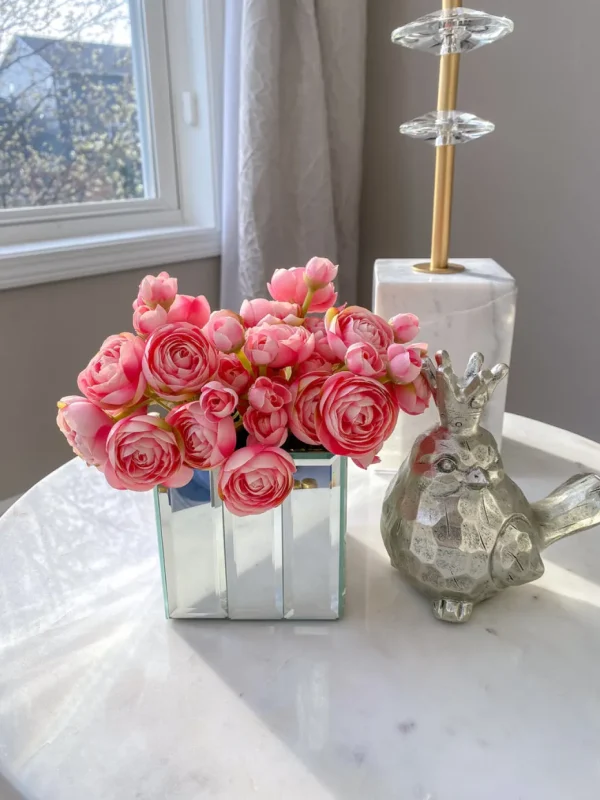 Inspire Me! Home Decor Mirror Cube Vase (2 Sizes)