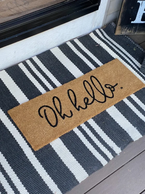 Inspire Me! Home Decor Oh Hello – Welcome Mat