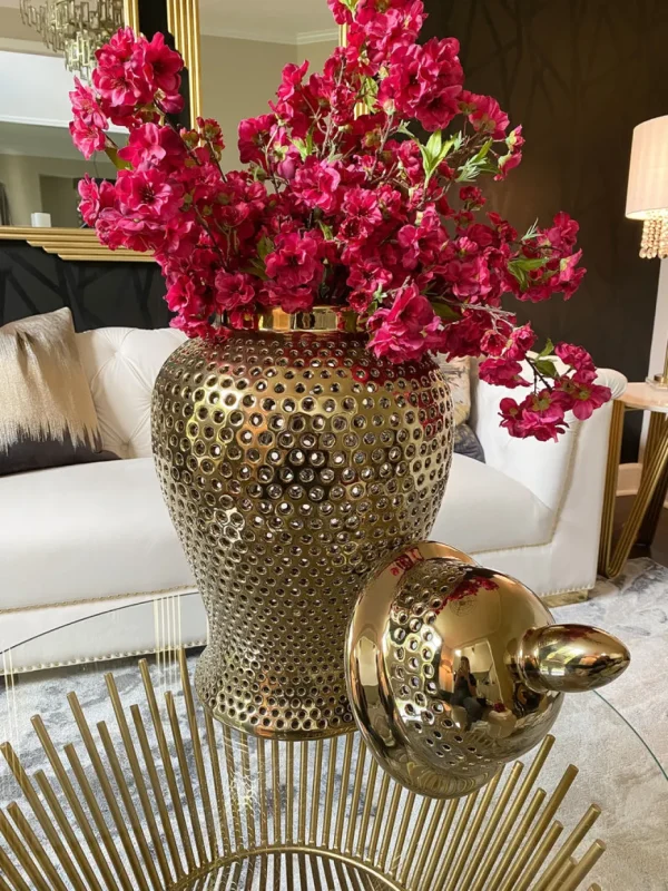 Inspire Me! Home Decor Oversized Gold Ginger Jar With Lid