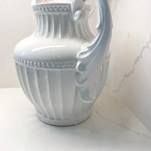 Inspire Me! Home Decor Oversized White Ceramic Pitcher