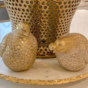 Inspire Me! Home Decor Pair Of Champagne Partridges Set Of Two