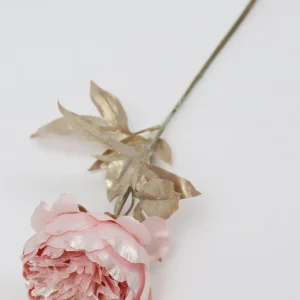 Inspire Me! Home Decor Pink Sparkle Peony Stem