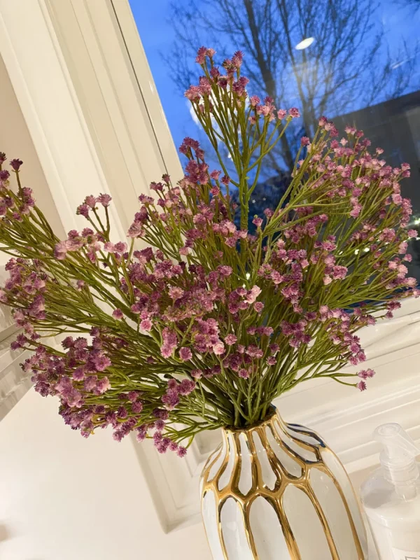 Inspire Me! Home Decor Purple Babys Breath Stem