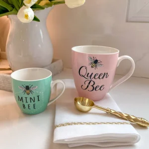 Inspire Me! Home Decor Queen Bee & Mini Bee Mug Set