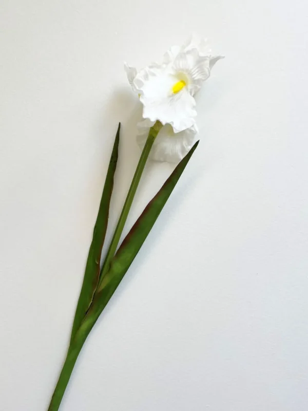 Inspire Me! Home Decor Real Touch White Iris Stem