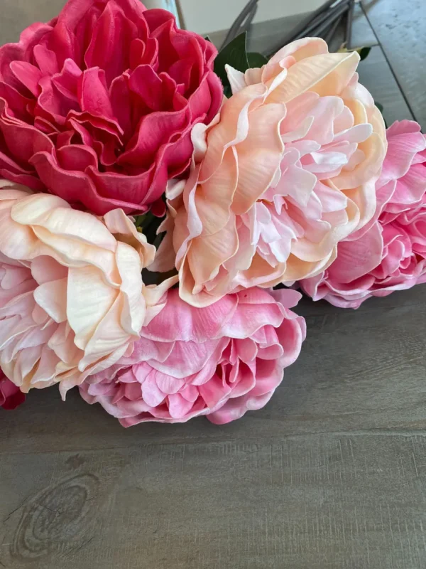 Inspire Me! Home Decor Real-Touch Full Peony Stems (3 Colors)