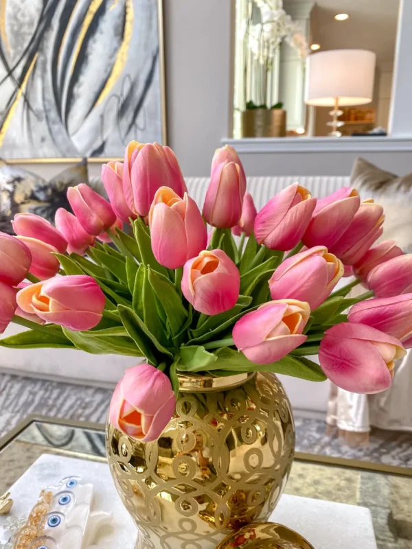 Inspire Me! Home Decor Real Touch Tulip Bouquet (8 Colors)