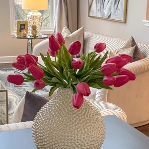 Inspire Me! Home Decor Real Touch Tulip Bouquet (8 Colors)