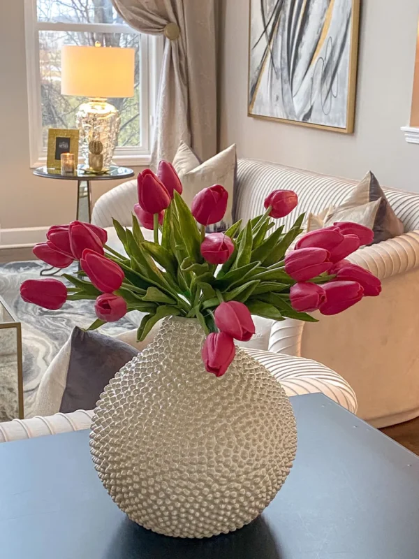 Inspire Me! Home Decor Real Touch Tulip Bouquet (8 Colors)