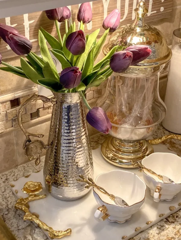 Inspire Me! Home Decor Real Touch Tulip Bouquet (8 Colors)