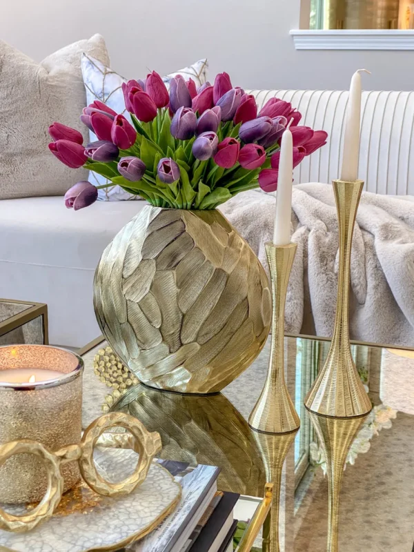 Inspire Me! Home Decor Real Touch Tulip Bouquet (8 Colors)