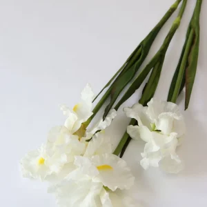 Inspire Me! Home Decor Real Touch White Iris Stem