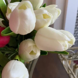 Inspire Me! Home Decor Real Touch Tulip Bouquet (8 Colors)