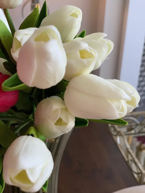 Inspire Me! Home Decor Real Touch Tulip Bouquet (8 Colors)