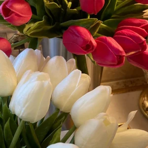 Inspire Me! Home Decor Real Touch Tulip Bouquet (8 Colors)