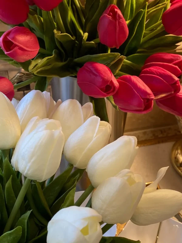 Inspire Me! Home Decor Real Touch Tulip Bouquet (8 Colors)