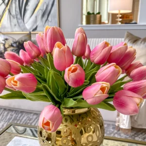 Inspire Me! Home Decor Real Touch Tulip Bouquet (8 Colors)