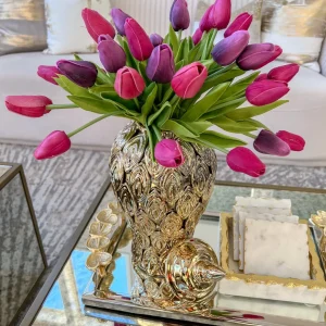 Inspire Me! Home Decor Real Touch Tulip Bouquet (8 Colors)