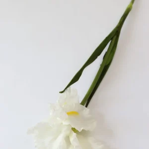 Inspire Me! Home Decor Real Touch White Iris Stem