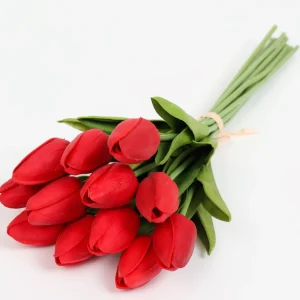 Inspire Me! Home Decor Real Touch Tulip Bouquet (8 Colors)