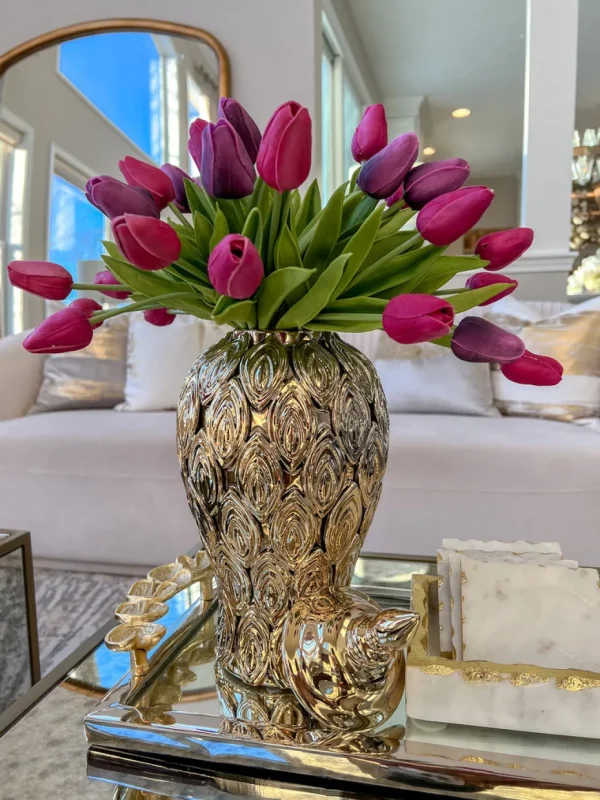 Inspire Me! Home Decor Real Touch Tulip Bouquet (8 Colors)