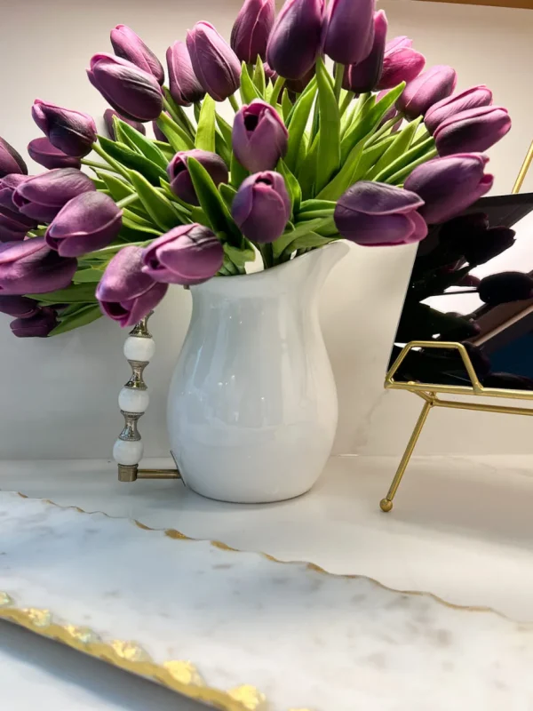 Inspire Me! Home Decor Real Touch Tulip Bouquet (8 Colors)