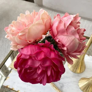 Inspire Me! Home Decor Real-Touch Full Peony Stems (3 Colors)