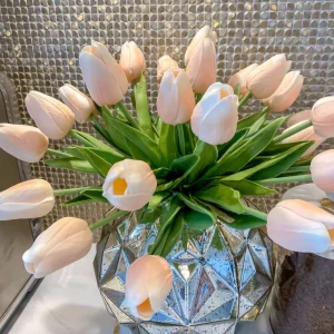 Inspire Me! Home Decor Real Touch Tulip Bouquet (8 Colors)