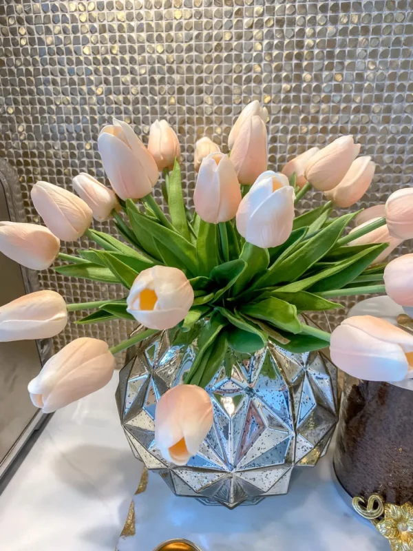 Inspire Me! Home Decor Real Touch Tulip Bouquet (8 Colors)