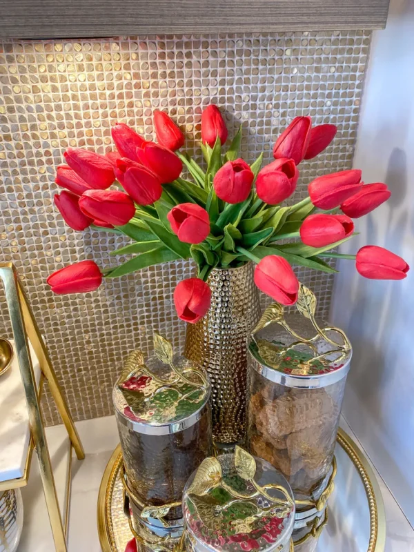 Inspire Me! Home Decor Real Touch Tulip Bouquet (8 Colors)