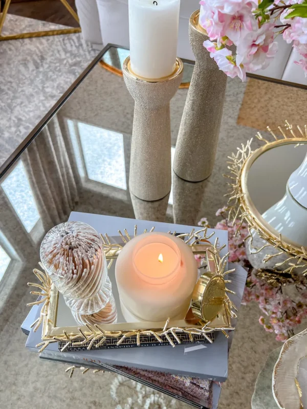 Inspire Me! Home Decor Rectangular Decorative Mirror Tray