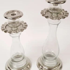 Inspire Me! Home Decor Rippled Candle Holders (2 Sizes, 2 Colors)