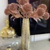 Inspire Me! Home Decor Rose Gold Metallic Allium Stem