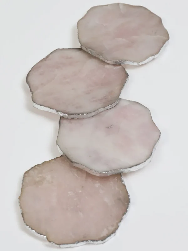 Inspire Me! Home Decor Rose Quartz Coasters (2 Colors)