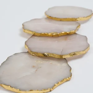Inspire Me! Home Decor Rose Quartz Coasters (2 Colors)