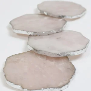 Inspire Me! Home Decor Rose Quartz Coasters (2 Colors)