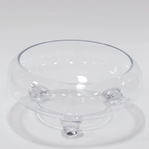 Inspire Me! Home Decor Round Glass Bowl With Feet