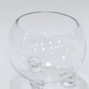 Inspire Me! Home Decor Round Globe Glass Bowl With Feet