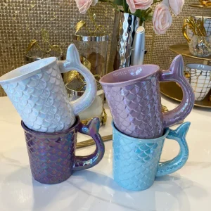 Inspire Me! Home Decor Set Of 4 Mermaid Mugs KITCHEN