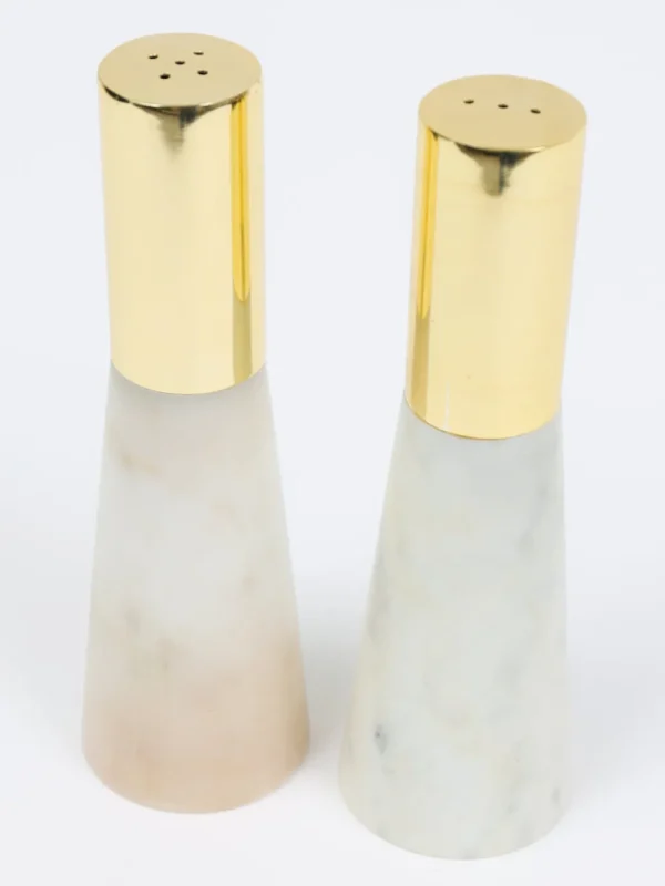 Inspire Me! Home Decor Set Of 2 Marble Salt & Pepper Shakers (2 Colors)