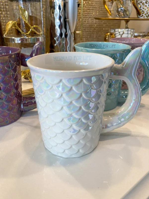 Inspire Me! Home Decor Set Of 4 Mermaid Mugs KITCHEN