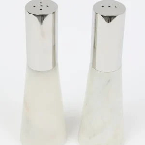 Inspire Me! Home Decor Set Of 2 Marble Salt & Pepper Shakers (2 Colors)