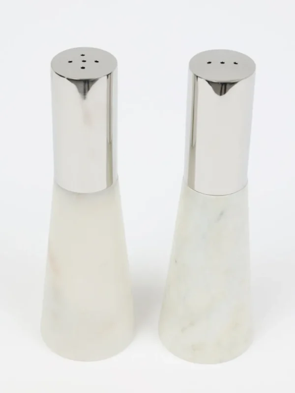 Inspire Me! Home Decor Set Of 2 Marble Salt & Pepper Shakers (2 Colors)