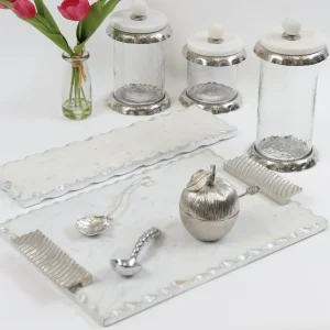 Inspire Me! Home Decor Silver Coffee Station Bundle Set