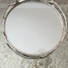 Inspire Me! Home Decor Silver Mirrored Leaf Tray